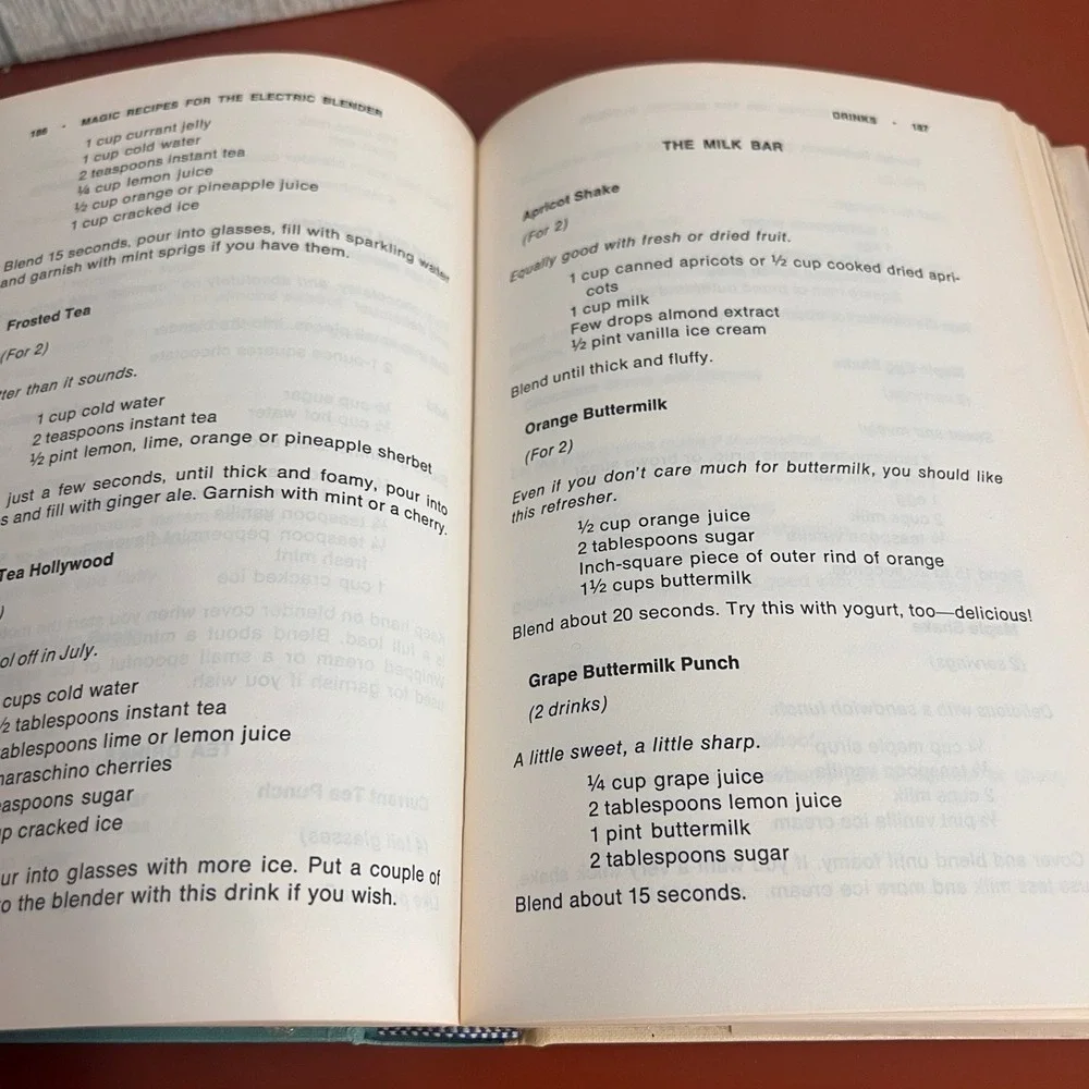 Mary Meades Magic Recipes Cookbook Electric Blender Ruth Ellen‎ Church 1965